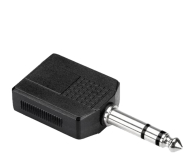 Hosa Adapter 2x gniazdo TRS 6.35 – wtyk TRS 6.35 - 1102692 - zdjęcie 1